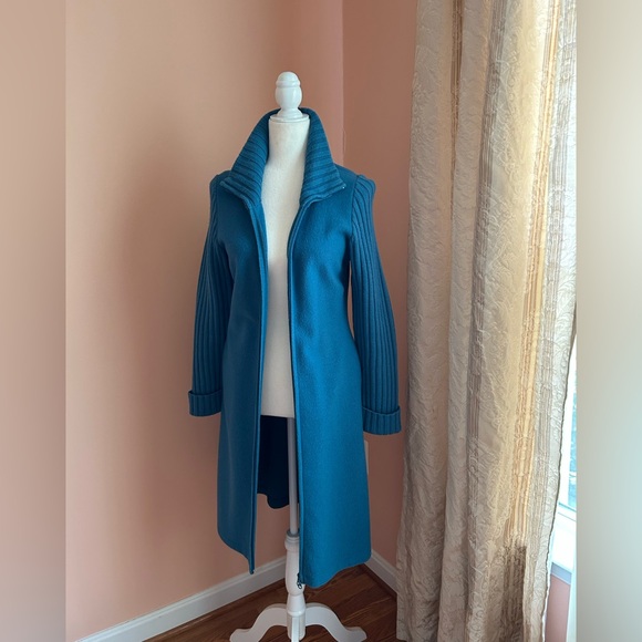 White + Warren Pure Wool Cardigan long coat - Picture 1 of 10